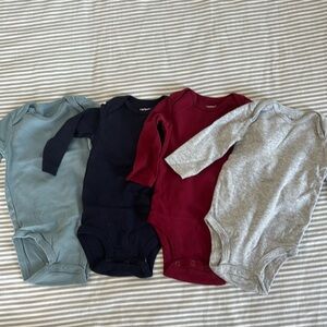 4 Pack Long Sleeve Bodysuit